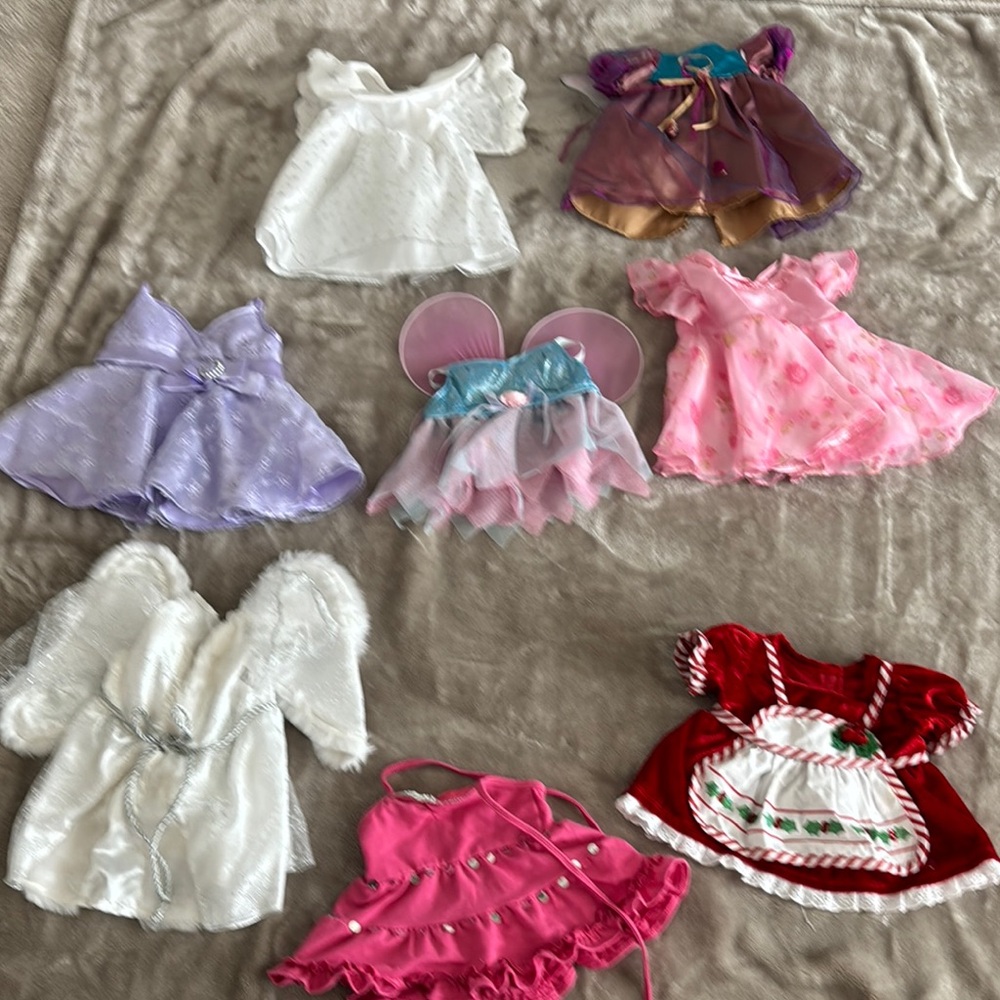 Build-A-Bear Dress Collection - Pink, Red, White, Purple
 new cond, no flaws